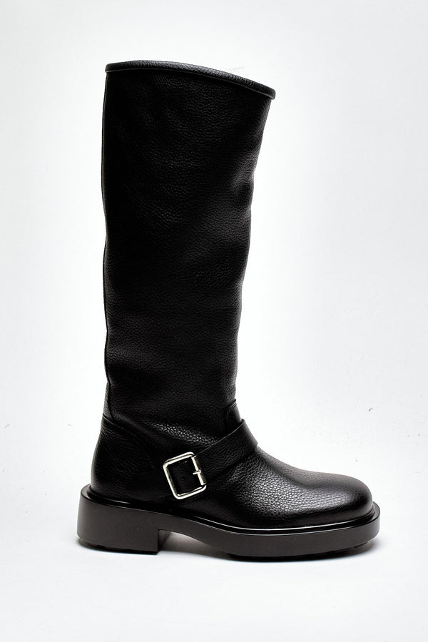Stivali alti in pelle CPH441 nero women Copenhagen