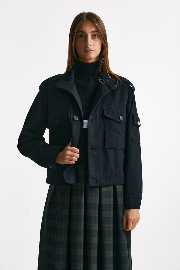 giacca crop mercure  blu women Department five