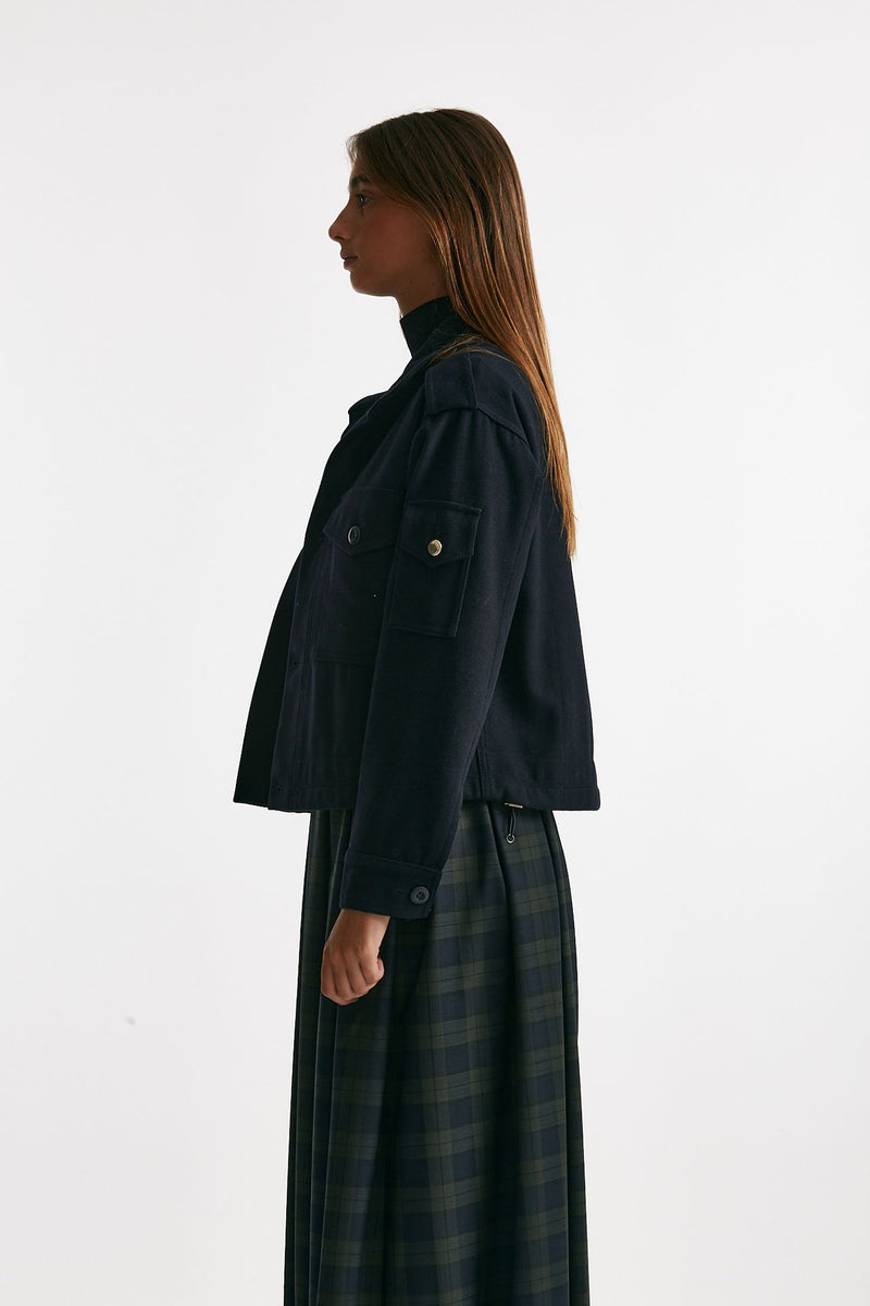 giacca crop mercure  blu women Department five - 3