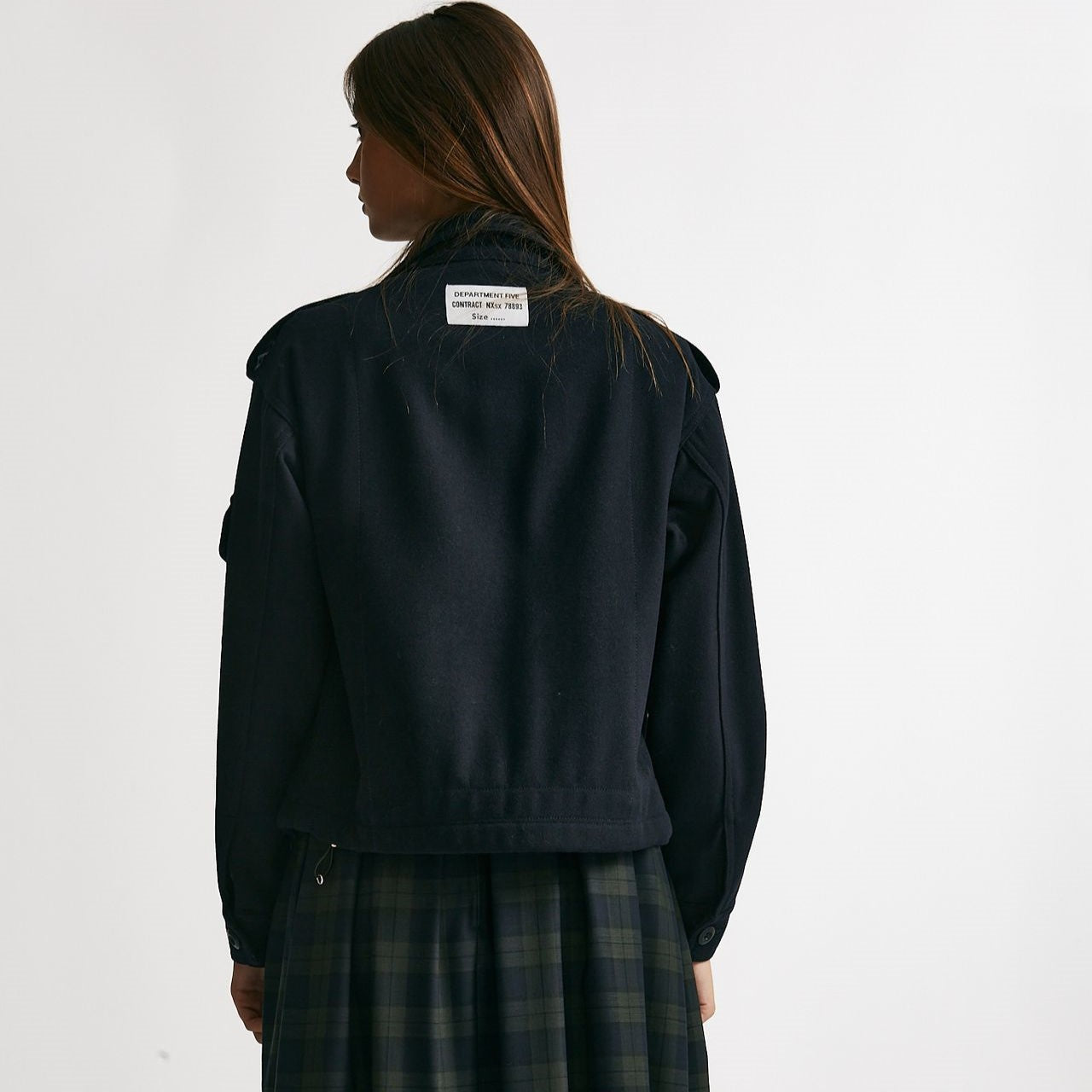 giacca crop mercure  blu women Department five - 10