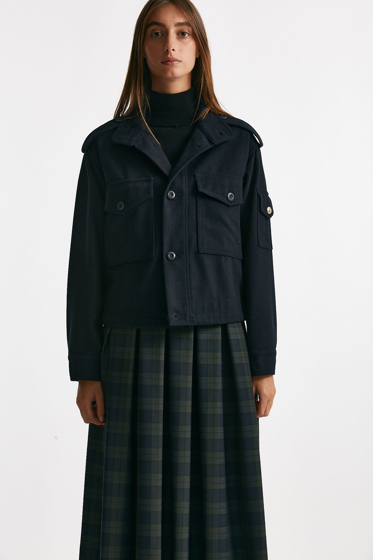 giacca crop mercure  blu women Department five - 8