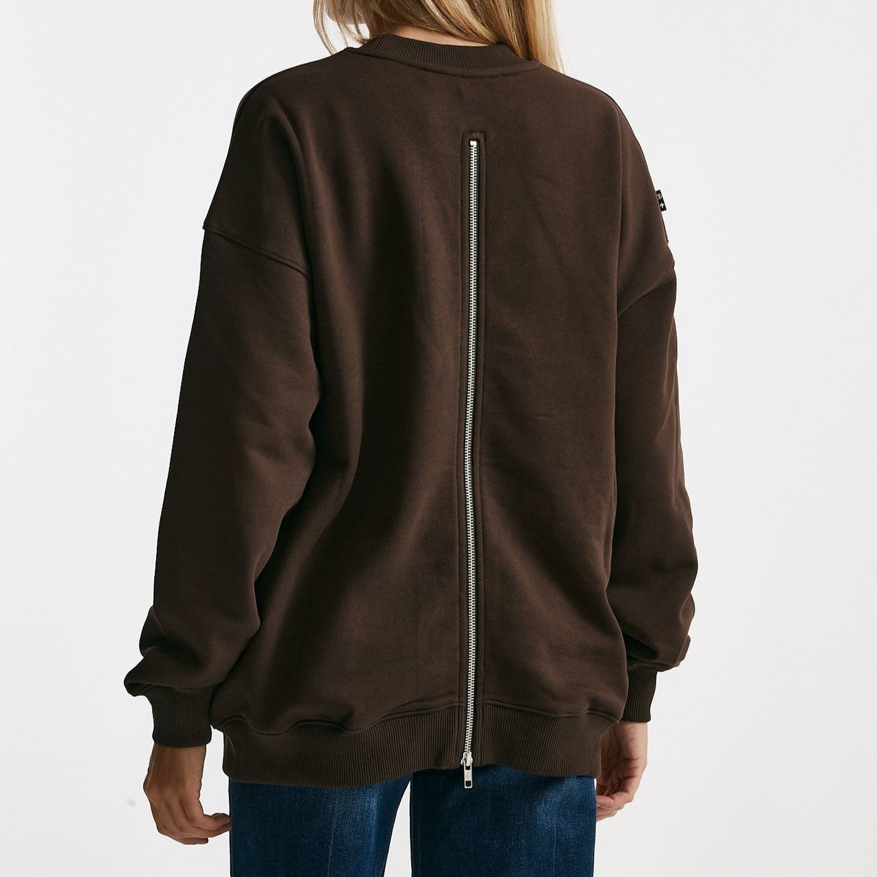 felpa over girocollo cotone marrone women Department five - 6