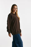 felpa over girocollo cotone marrone women Department five - 4