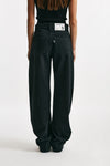 jeans gamba ampia hostel grigio/nero women Department five - 3