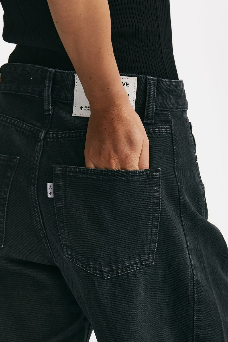 jeans gamba ampia hostel grigio/nero women Department five - 8