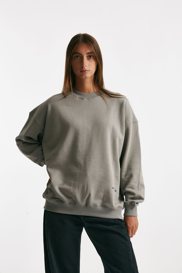 felpa over grigio girocollo women Department five
