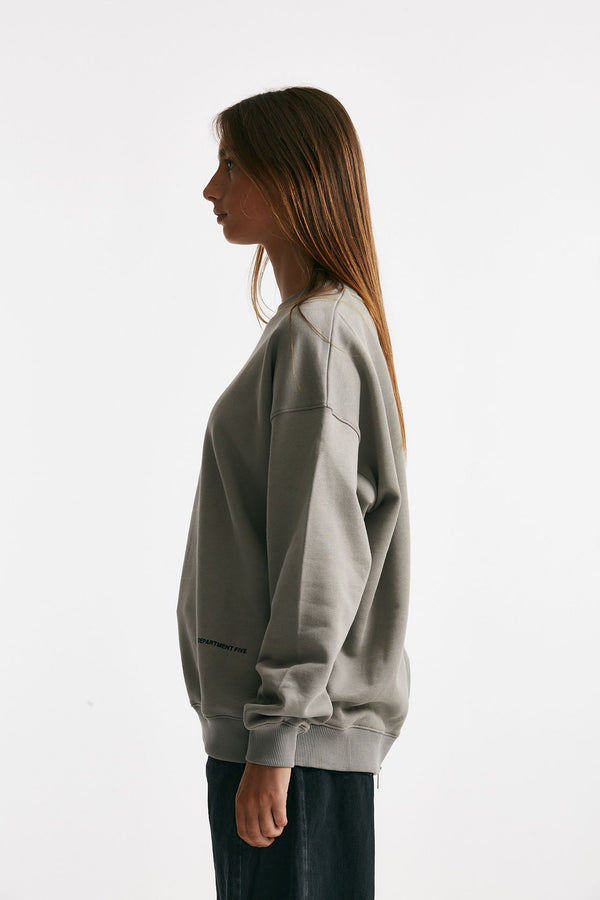 felpa over grigio girocollo women Department five