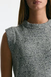 Gilet in maglia moulinè grigio women Department five - 5