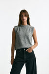 Gilet in maglia moulinè grigio women Department five - 1