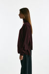 Maglia dolcevita in lana rasata bordeaux women Department five - 2