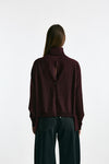 Maglia dolcevita in lana rasata bordeaux women Department five - 3