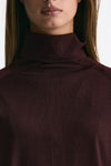 Maglia dolcevita in lana rasata bordeaux women Department five - 6