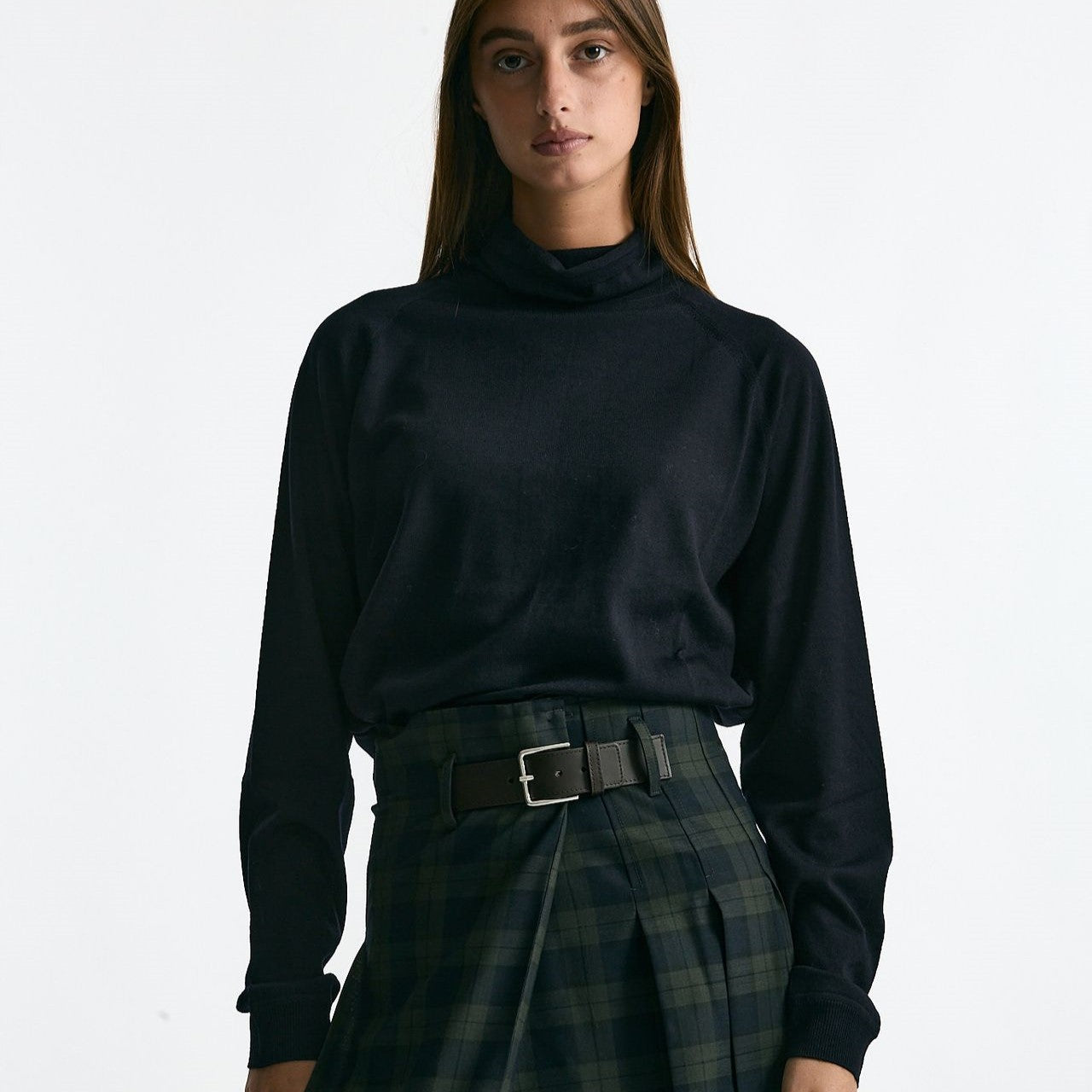 Maglia dolcevita in lana rasata blu women Department five - 8