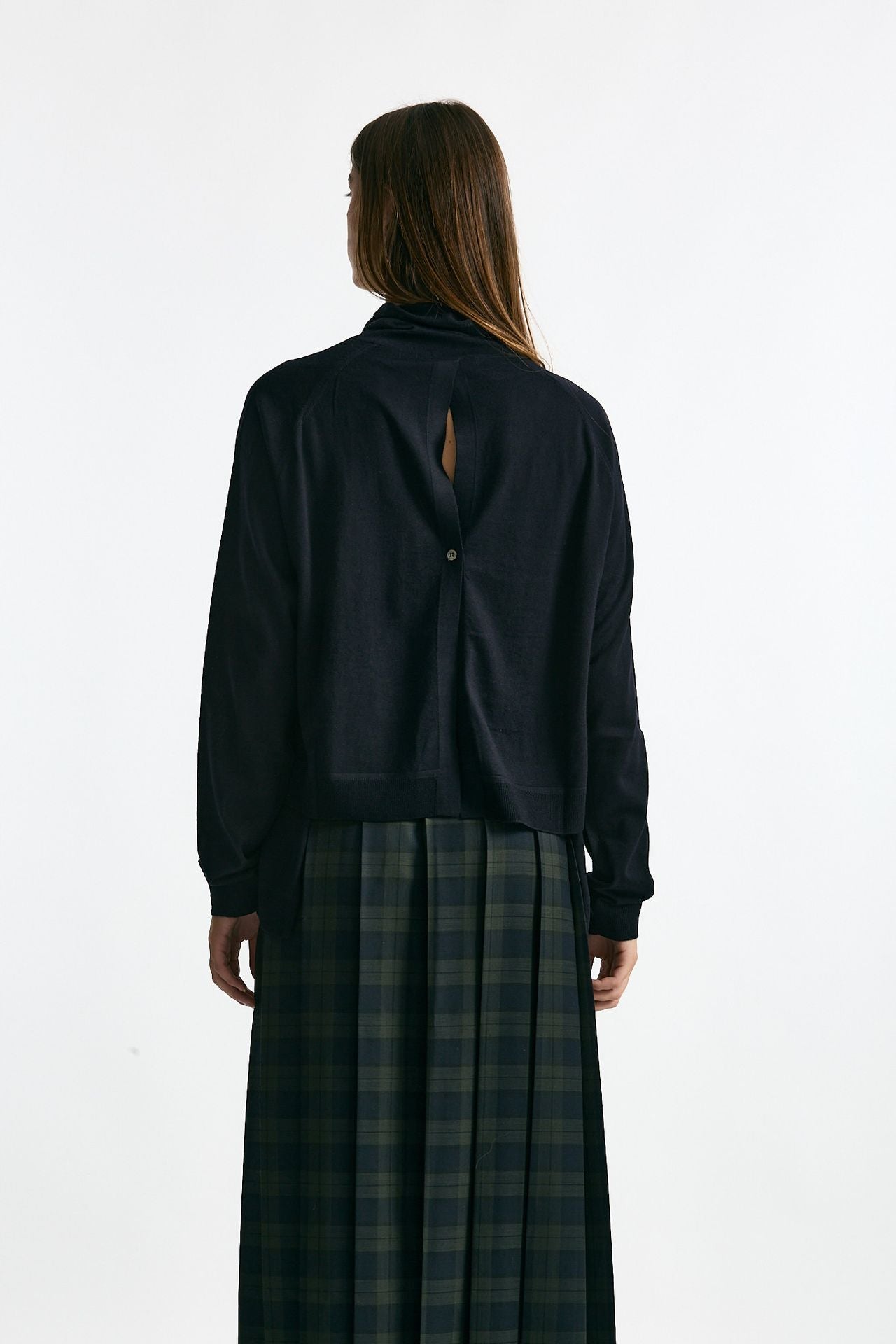 Maglia dolcevita in lana rasata blu women Department five - 3