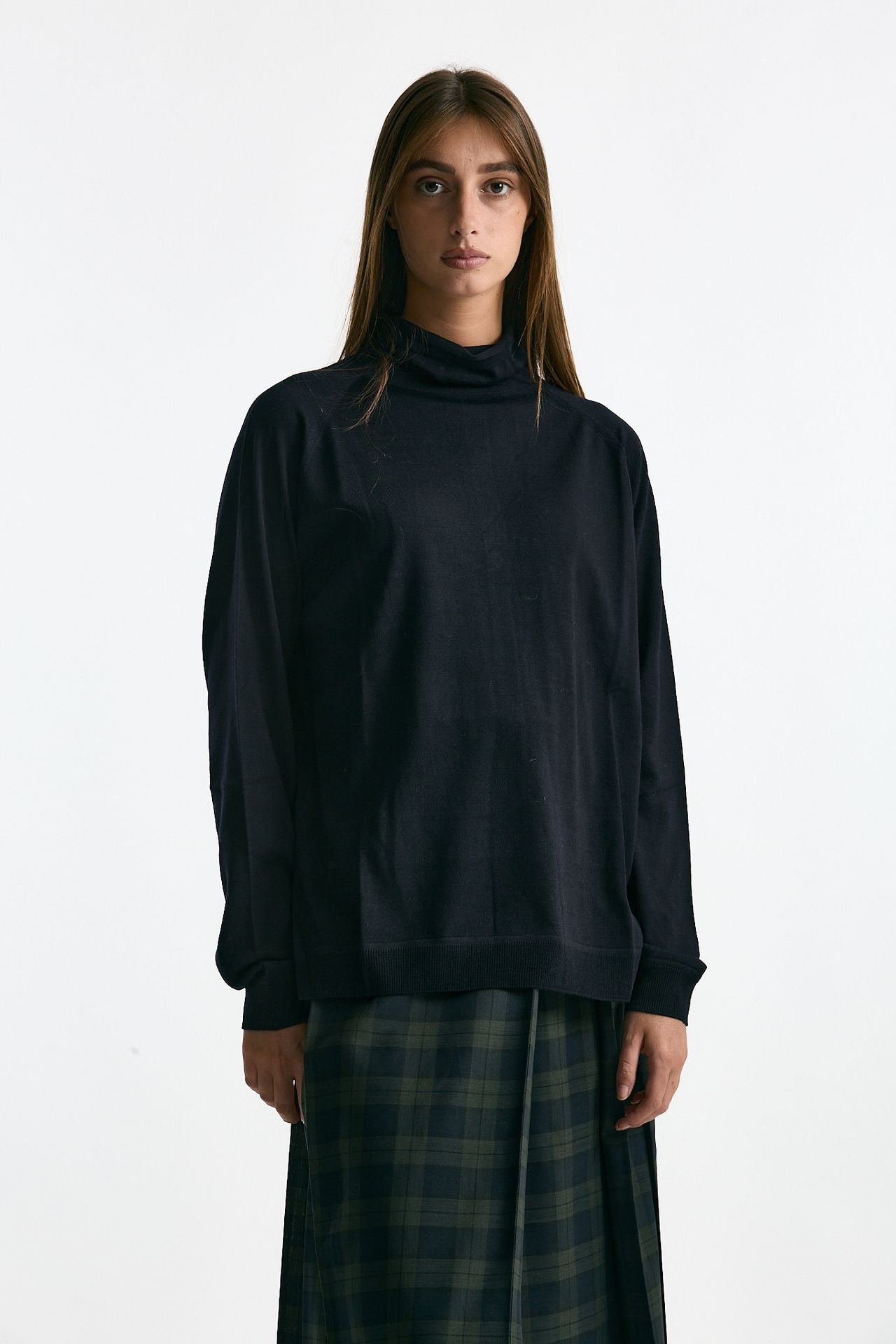 Maglia dolcevita in lana rasata blu women Department five - 5