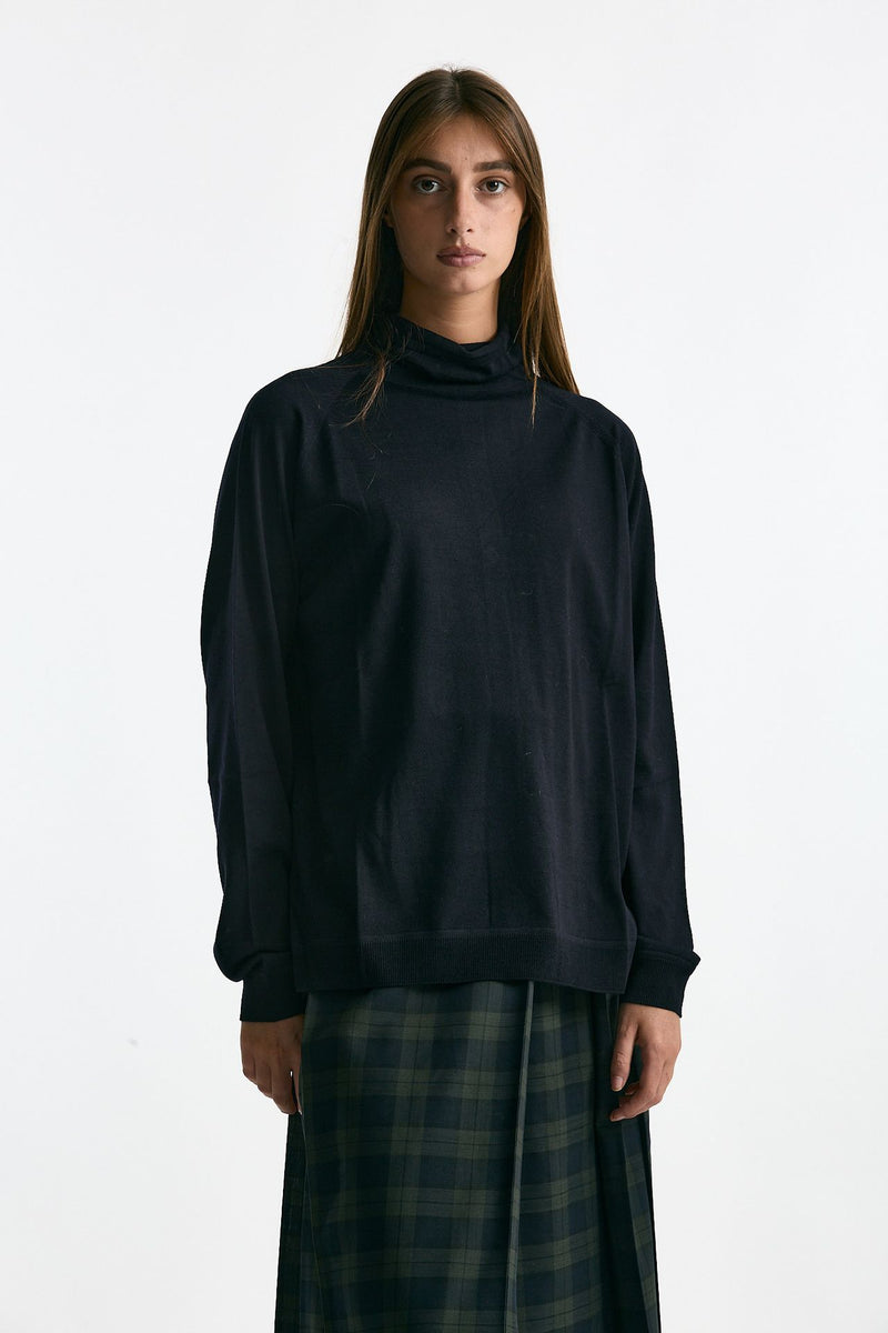 Maglia dolcevita in lana rasata blu women Department five - 5