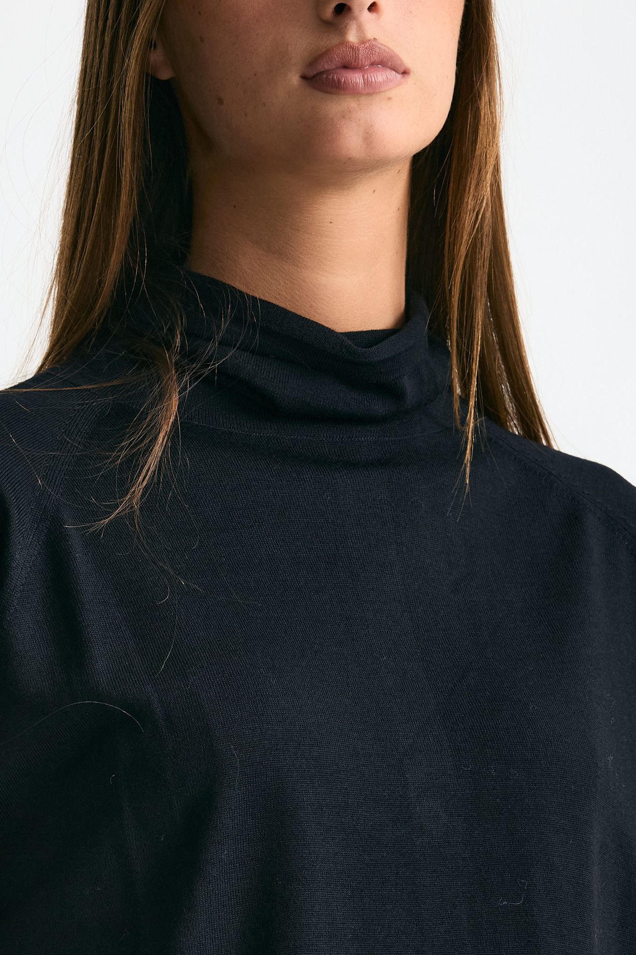 Maglia dolcevita in lana rasata blu women Department five - 6