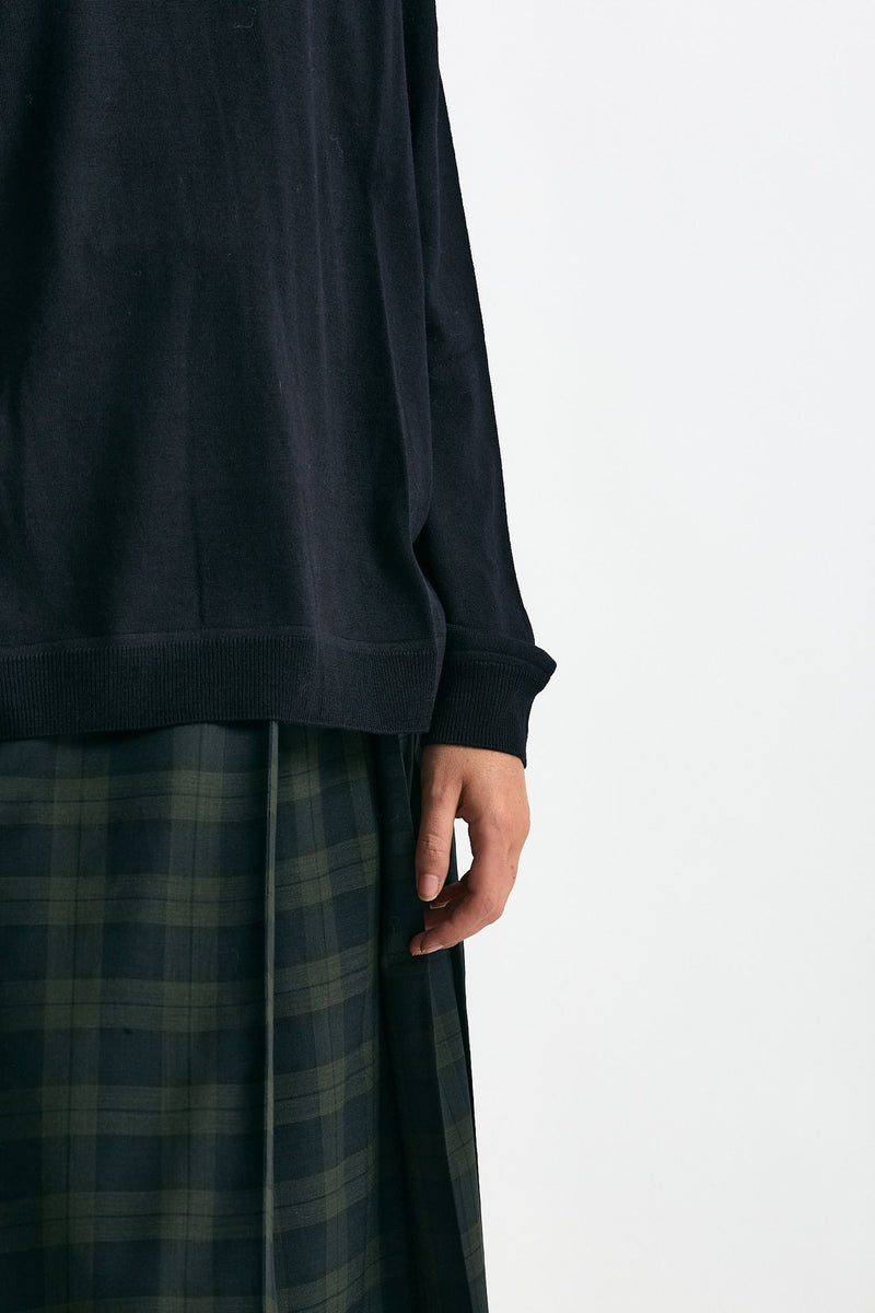 Maglia dolcevita in lana rasata blu women Department five - 7