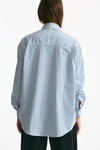 Camicia over HANGAR rigata bianca e blu women Department five - 3