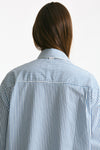 Camicia over HANGAR rigata bianca e blu women Department five - 4