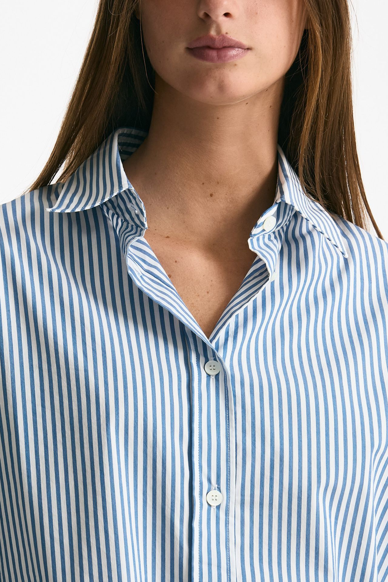 Camicia over HANGAR rigata bianca e blu women Department five - 6