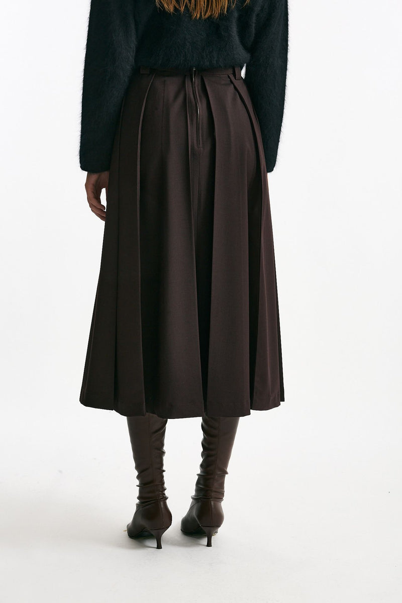 Gonna midi HENRIQUE bordeaux women Department five - 3