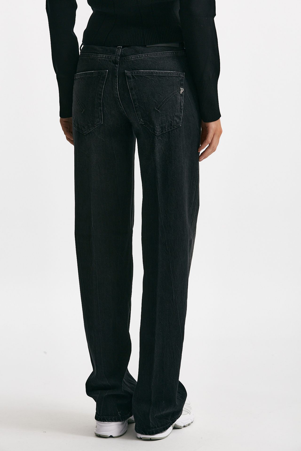 jeans wide leg jackline nero vintage women Dondup - 3