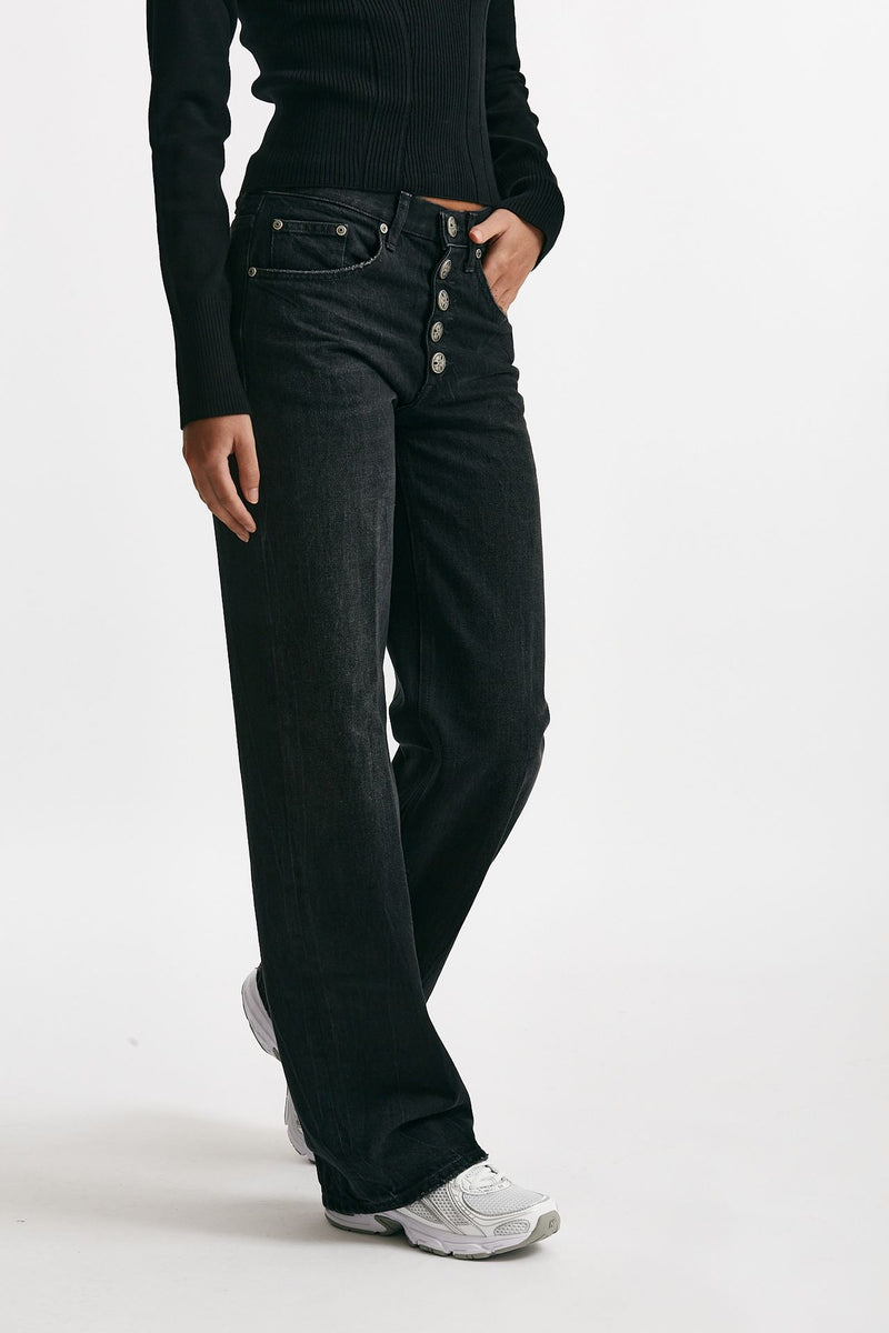 jeans wide leg jackline nero vintage women Dondup - 4