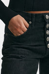 jeans wide leg jackline nero vintage women Dondup - 6