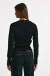 maglia girocollo sciancrata nero women Dondup - 4