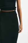 gonna in maglia nero elastico in vita women Dondup - 6