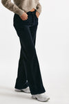 pantalone wide leg jackline in velluto blu women Dondup - 4