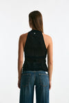 Top ricamato nero women Dondup - 3