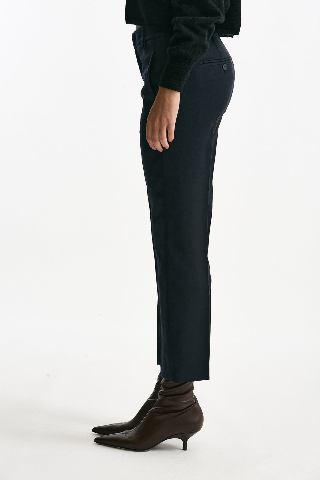 Pantalone NIMA ZIP in lana blu notte women Dondup - 2