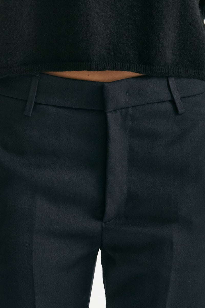 Pantalone NIMA ZIP in lana blu notte women Dondup - 5