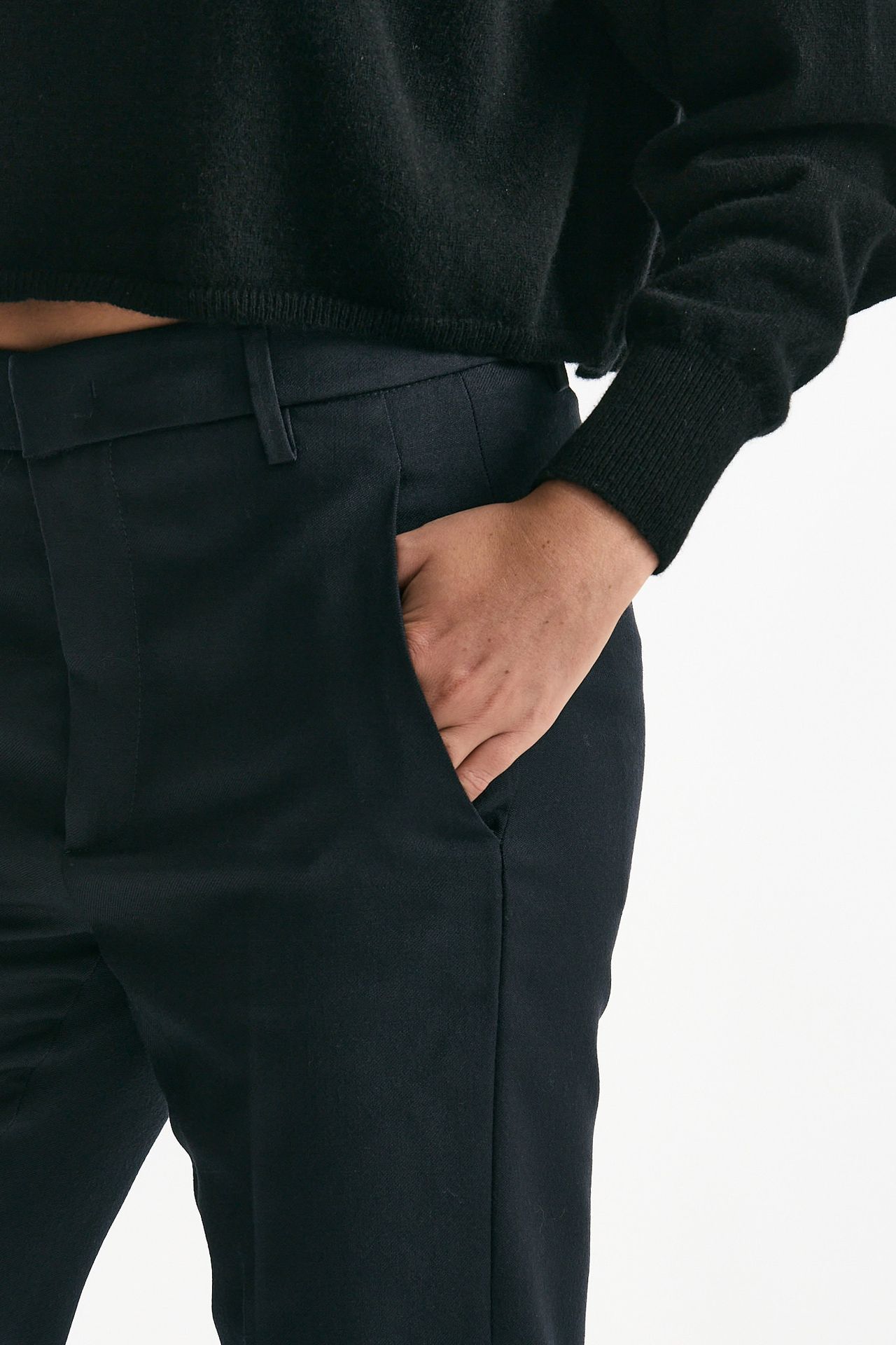 Pantalone NIMA ZIP in lana blu notte women Dondup - 6