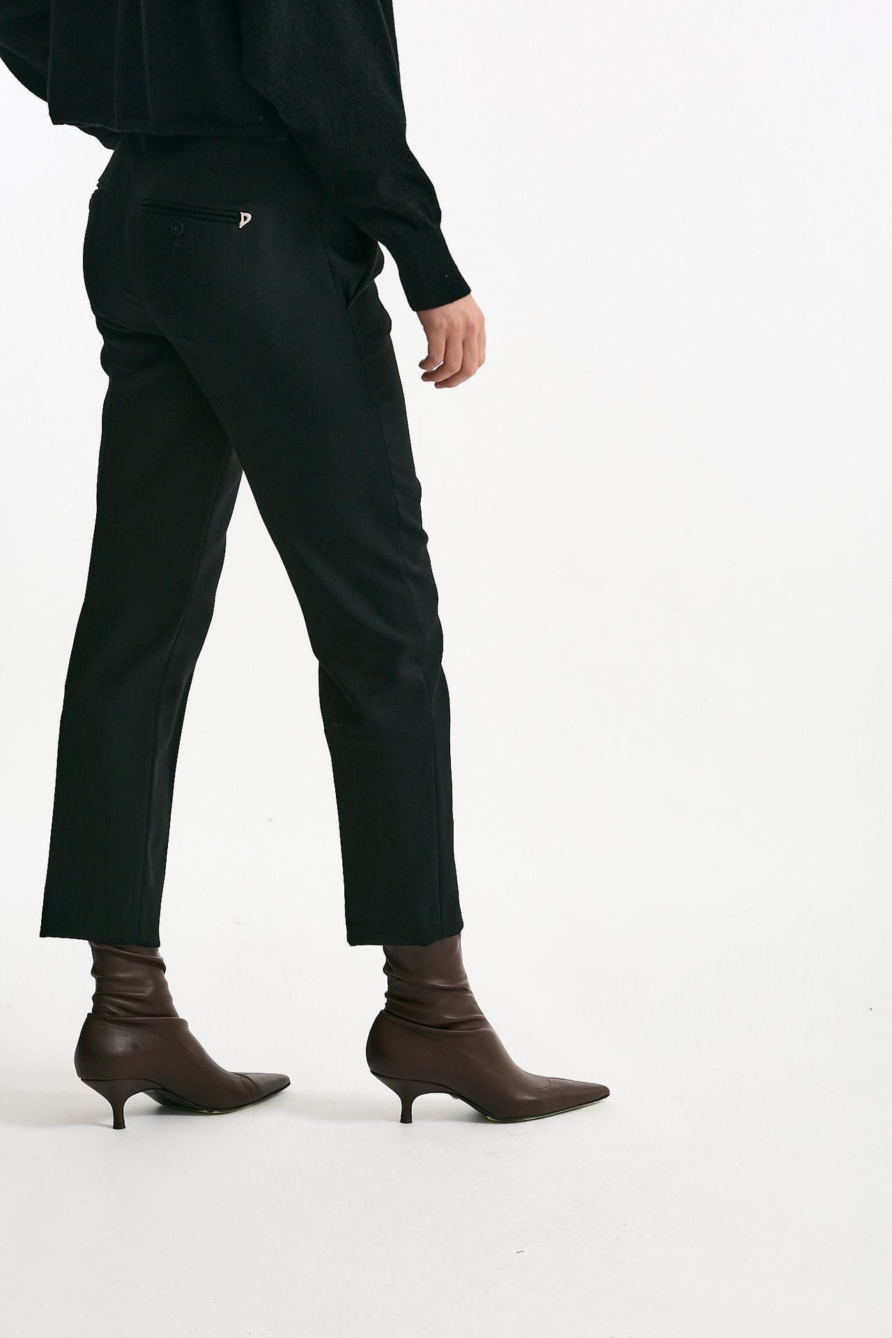 Pantalone NIMA ZIP in lana nero women Dondup - 3