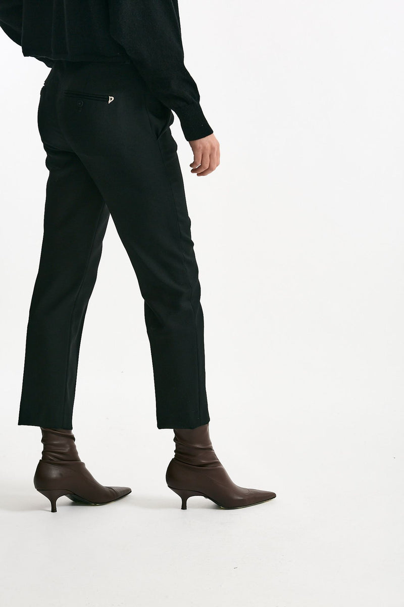 Pantalone NIMA ZIP in lana nero women Dondup - 3