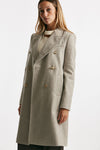 cappotto in panno di lana e cashmere beige women Fay - 2