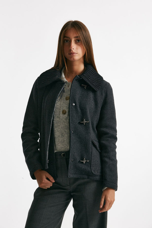 giaccone tre ganci corto antracite women Fay