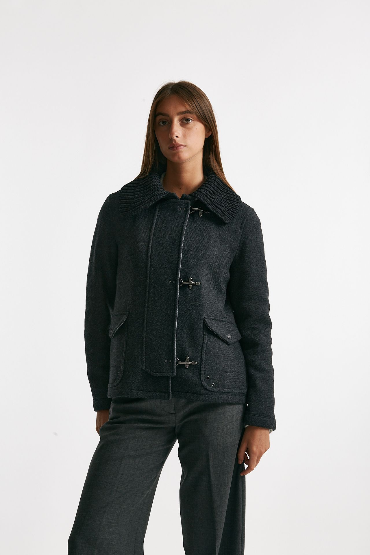 giaccone tre ganci corto antracite women Fay - 4