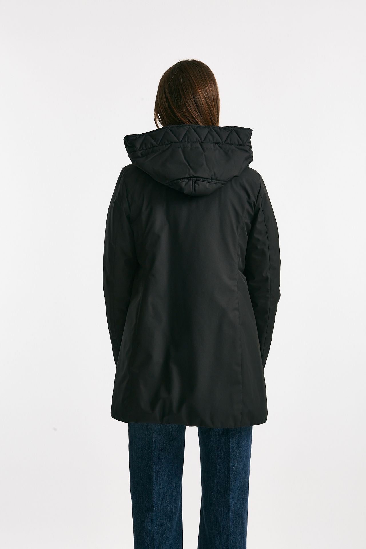 giaccone toggle in gabardina tecnica nero women Fay - 3