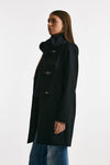 cappotto romantic in soffice panno nero women Fay - 3