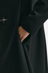 cappotto romantic in soffice panno nero women Fay - 5