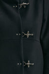 cappotto romantic in soffice panno nero women Fay - 6
