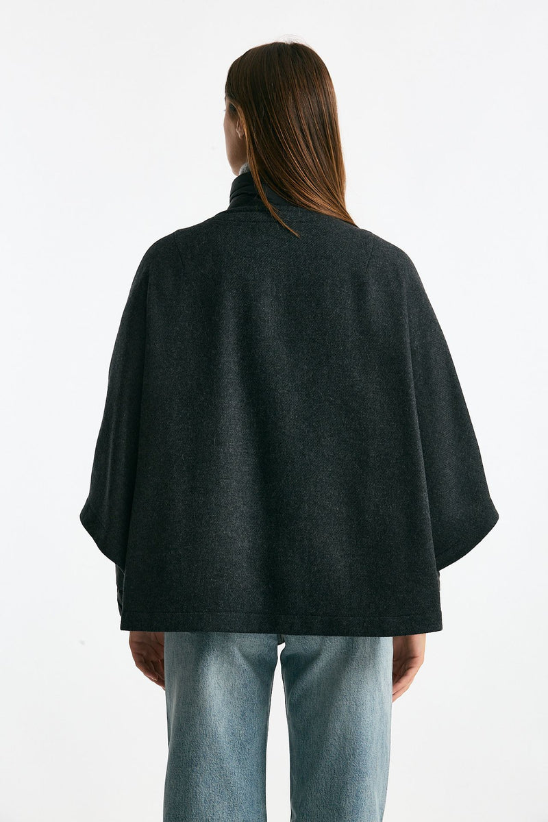 Cappa con giacca imbottita antracite women Fay - 3