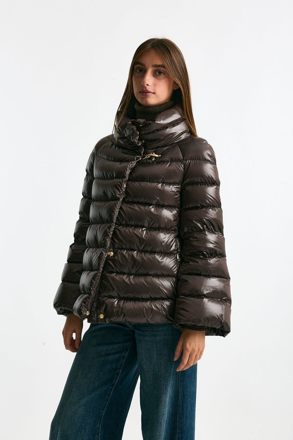 Piumino corto cioccolato women Fay