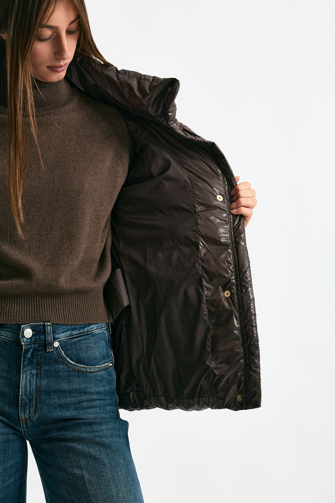 Piumino corto cioccolato women Fay - 5