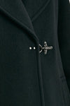 Cappotto double front in lana e cashmere nero women Fay - 7