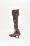 stivali hera in pelle sintetica cioccolato women Gia borghini - 3